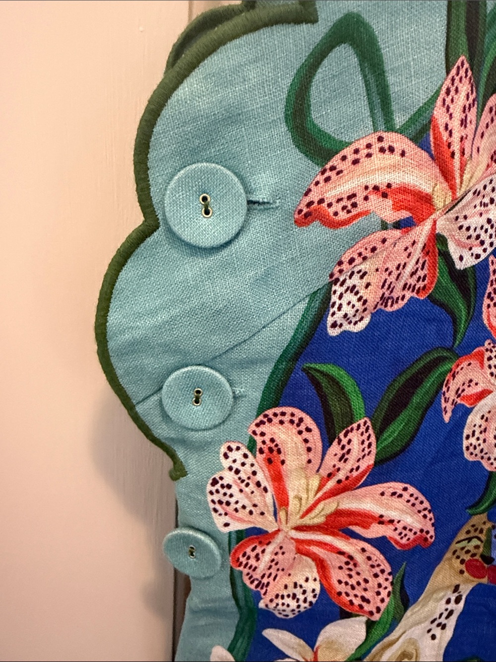 NWT FARM Rio Garden Of Life Scarf Scallop Mini Dress - Picture 4 of 7